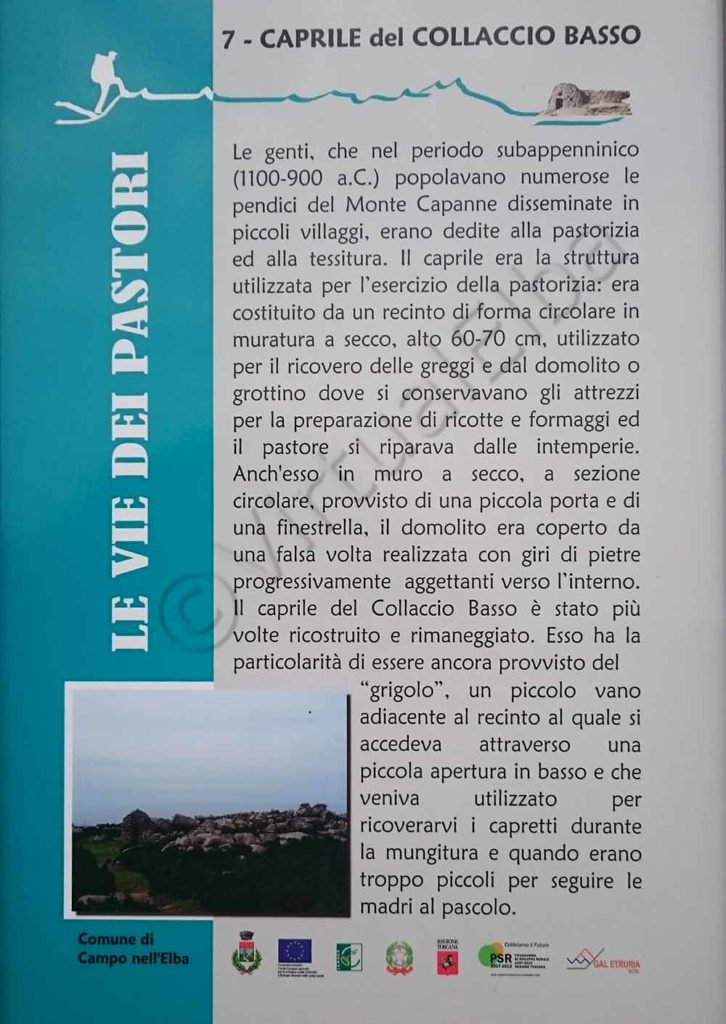 Beschreibendes Schild des Domolito der Parkbehörde