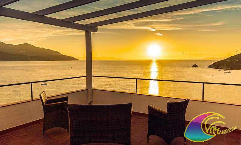 Tramonto dalla terrazza panoramica Hotel Paradiso