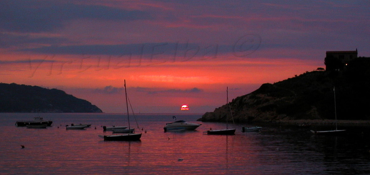 Tramonto da Campo all'Aia Procchio