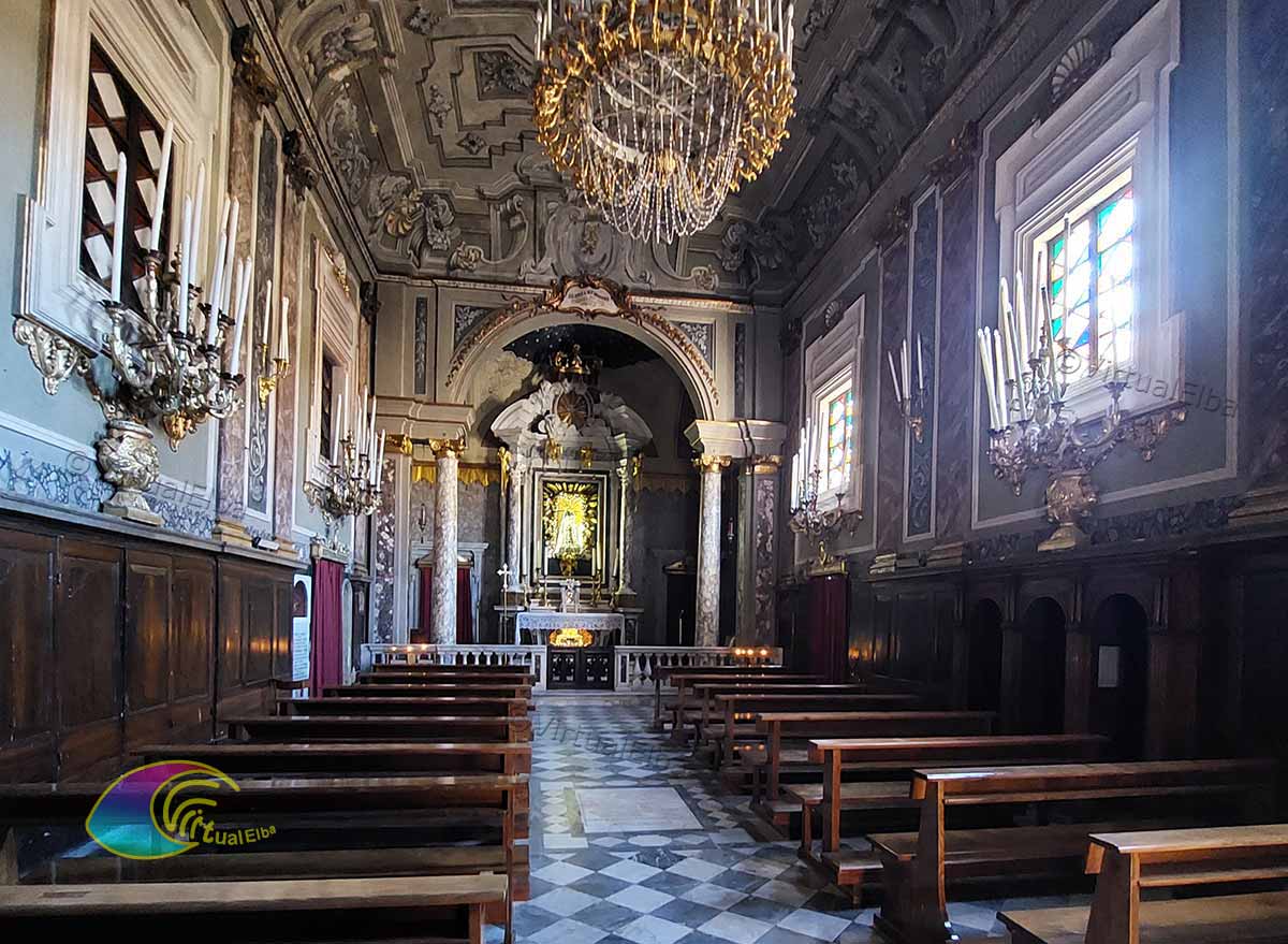 Innenraum der Kirche San Cristino oder della Misericordia (Portoferraio)