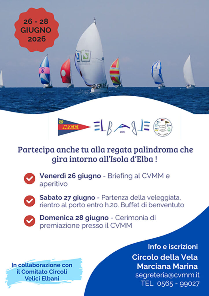 Elbable 2026 – Umrundung von Elba – Marciana Marina: eine „Palindrom“-Segeltour um die Insel